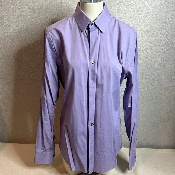 🛍️ 4 for $25 Express 1MX Fitted Lavender Dress Shirt - Men’s Medium - Picture 1 of 5